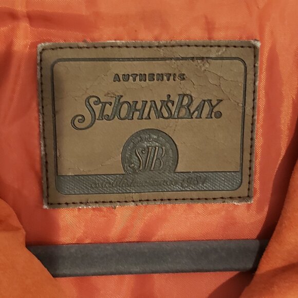 St Johns Bay Burnt Orange Leather Suede Jacket 1X - Picture 6 of 10